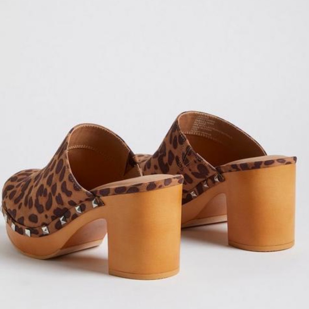 Torrid leopard platform wooden mule - Picture 8 of 9